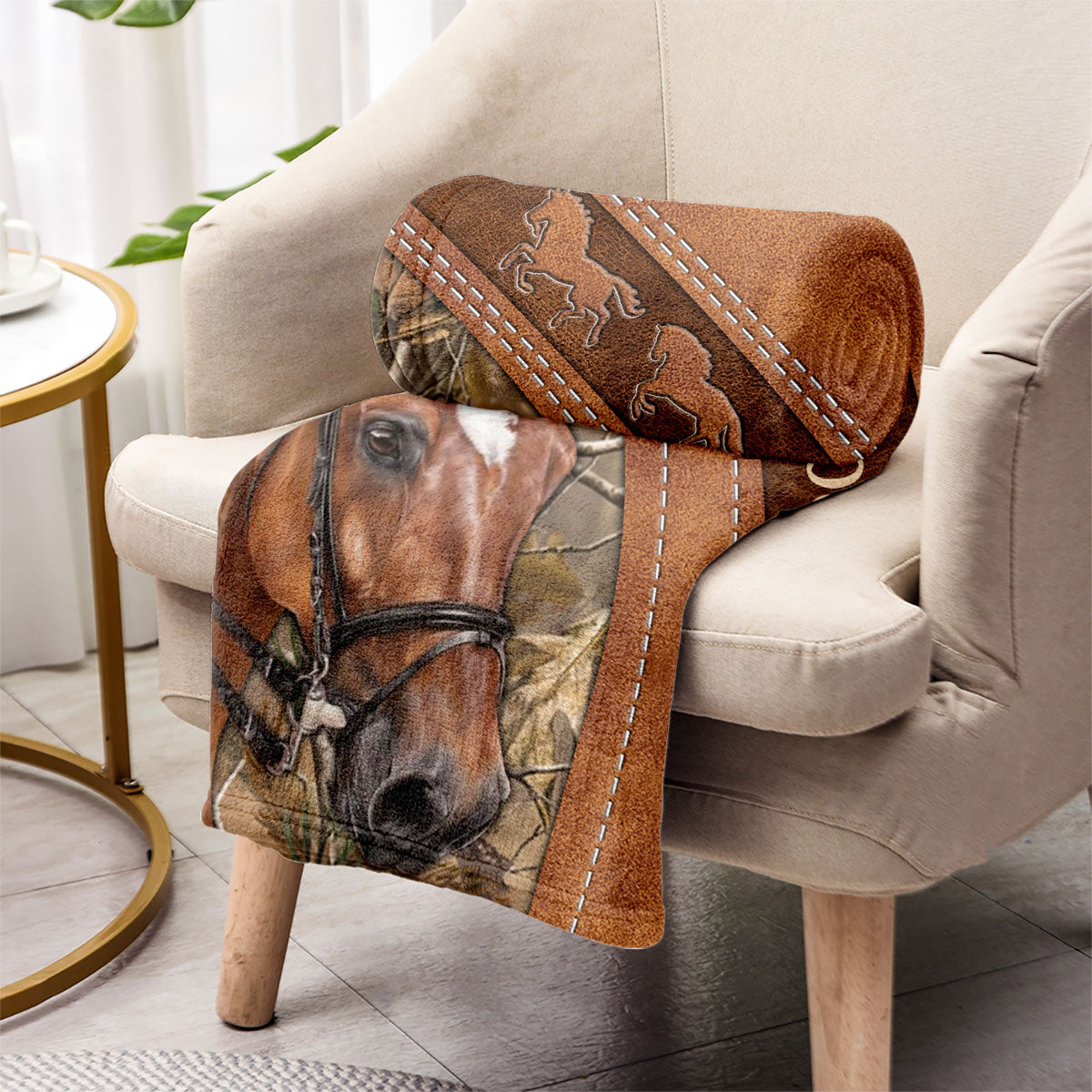 J'adore les chevaux - Couverture personnalisée pour chevaux