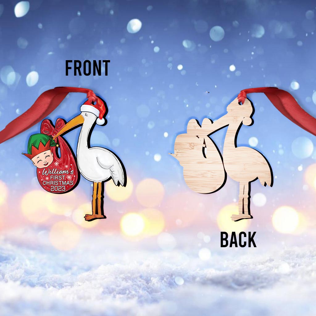 Premier Noël de bébé - Ornement personnalisé pour nouveau-né