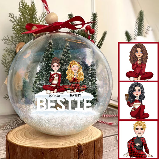 Meilleure amie pour toujours - Cadeau pour une amie - Boule à neige personnalisée