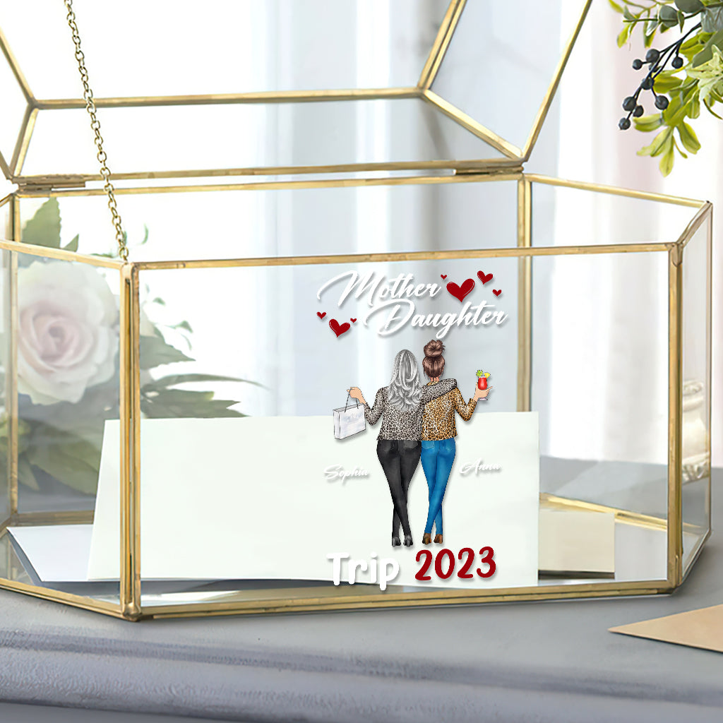 Voyage mère-fille - Autocollant personnalisé pour maman