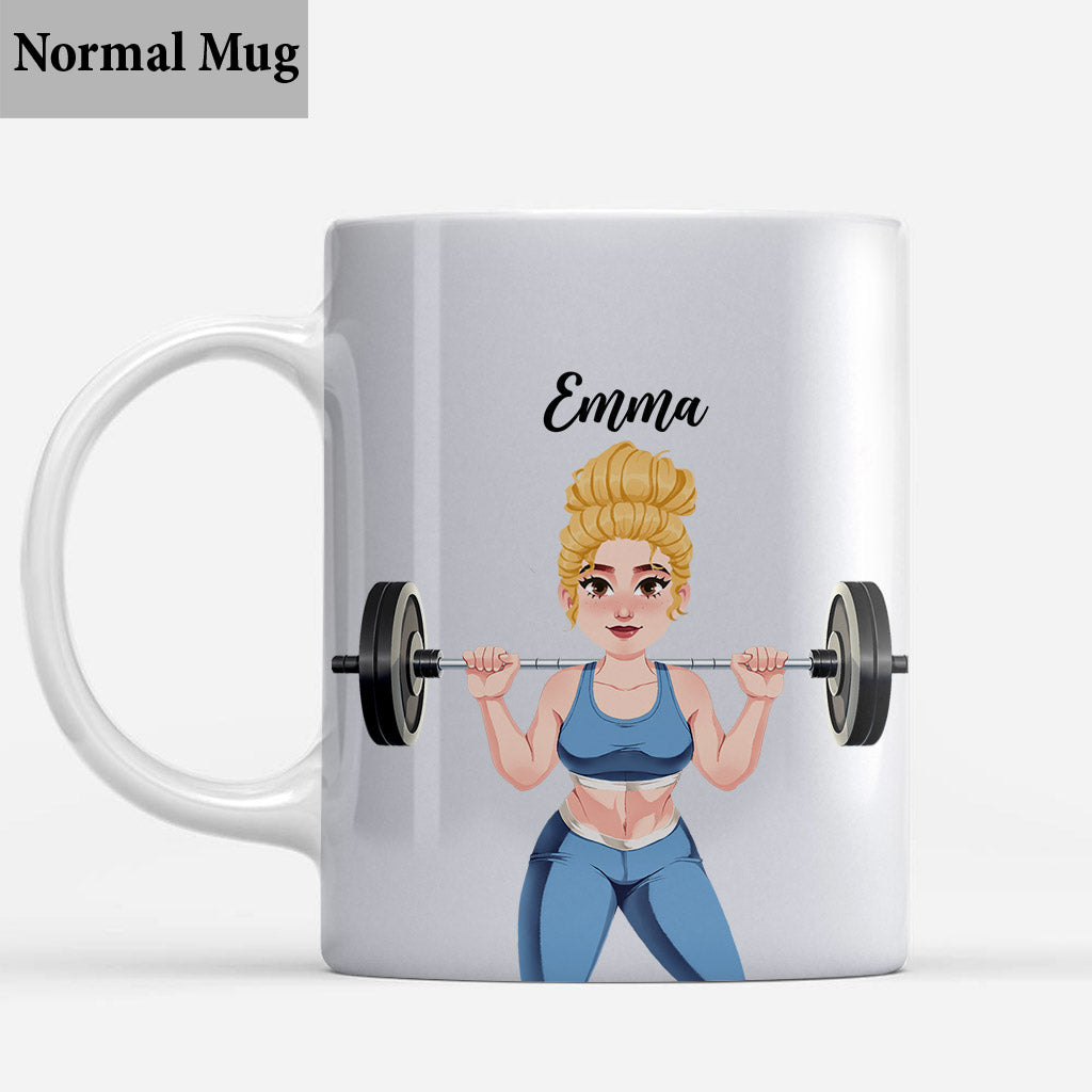 La vie est plus belle avec le sport - Mug fitness personnalisé