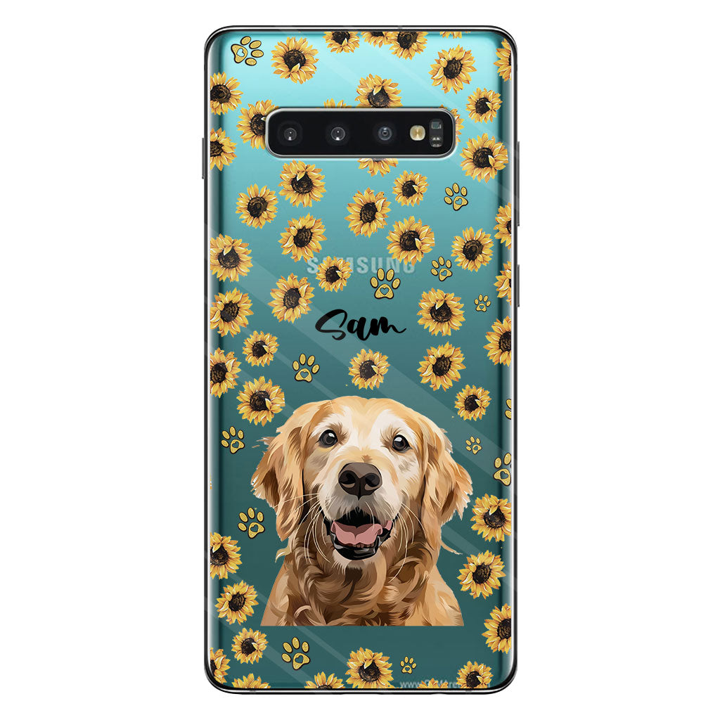 Tu es mon rayon de soleil - Coque de téléphone transparente personnalisée pour chien