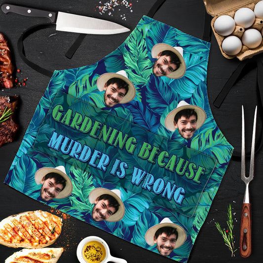 Et au jardin ! - Cadeau de jardinage pour maman, papa, grand-mère, lui, elle, épouse, mari, petite amie, petit ami - Tablier personnalisé