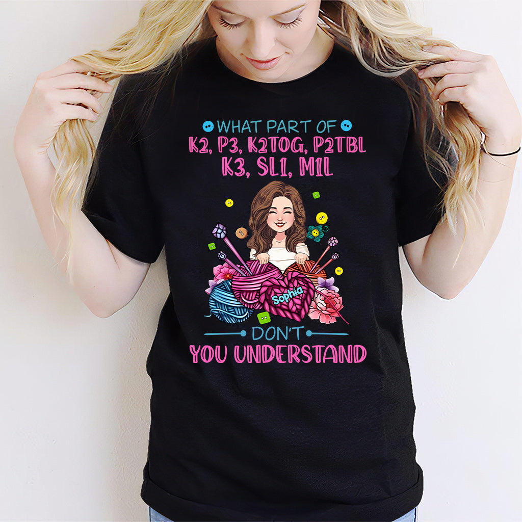 Tu ne comprends pas ? - T-shirt et sweat à capuche tricotés personnalisés