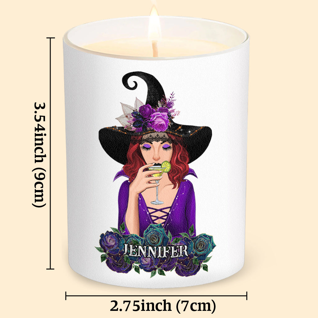 Don't F With My Energy - Personalized Witch Candle With Wooden Lid