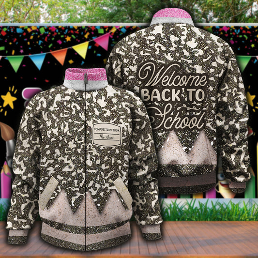 Bienvenue à l'école - Veste zippée personnalisée pour enseignants