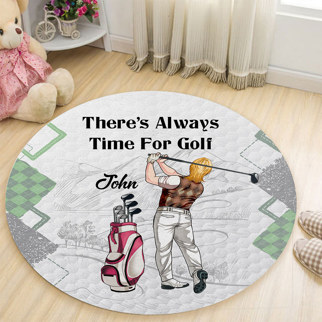 Il y a toujours du temps pour le golf - Tapis de golf personnalisé