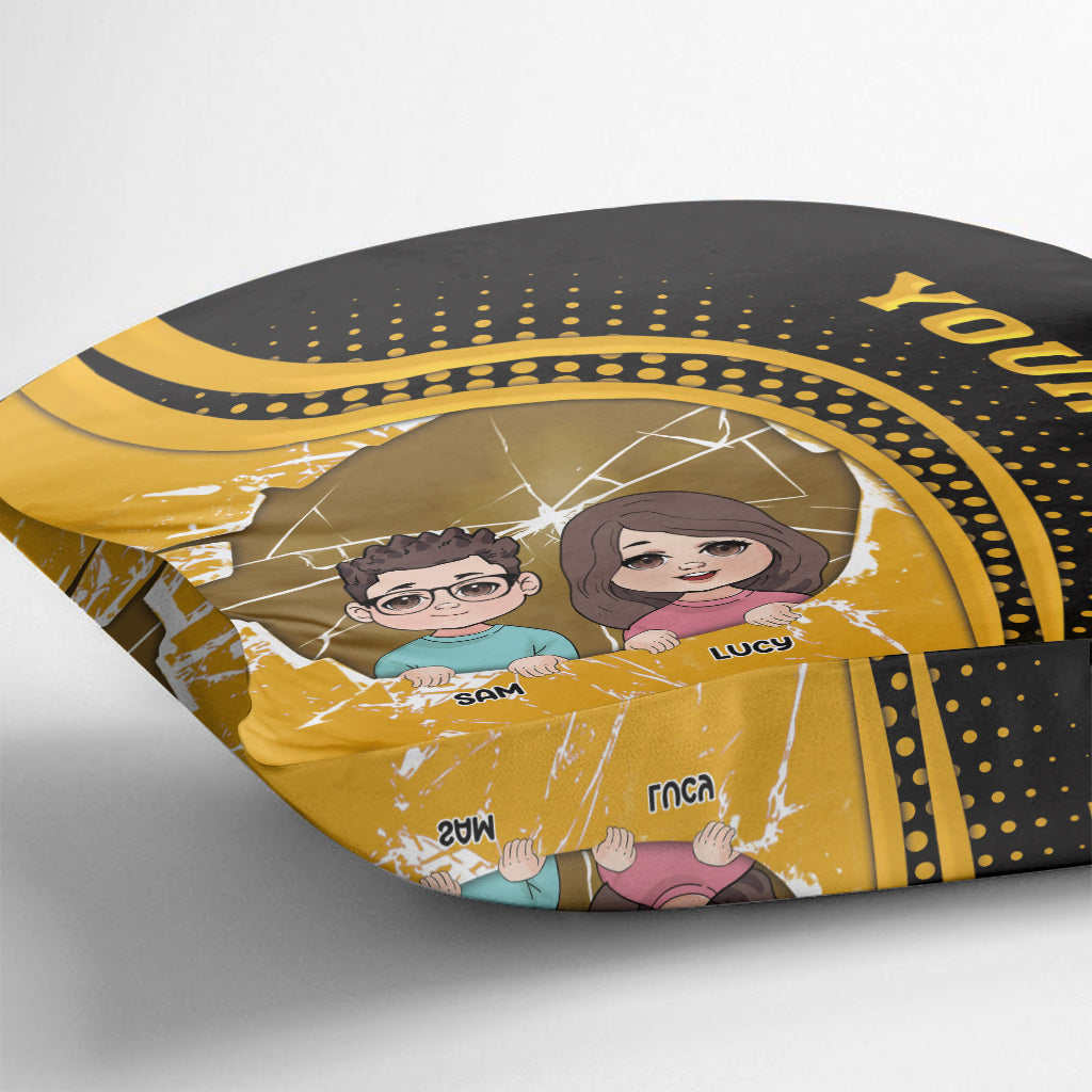 Best Dad Ever - Personalized Father Throw Pillow