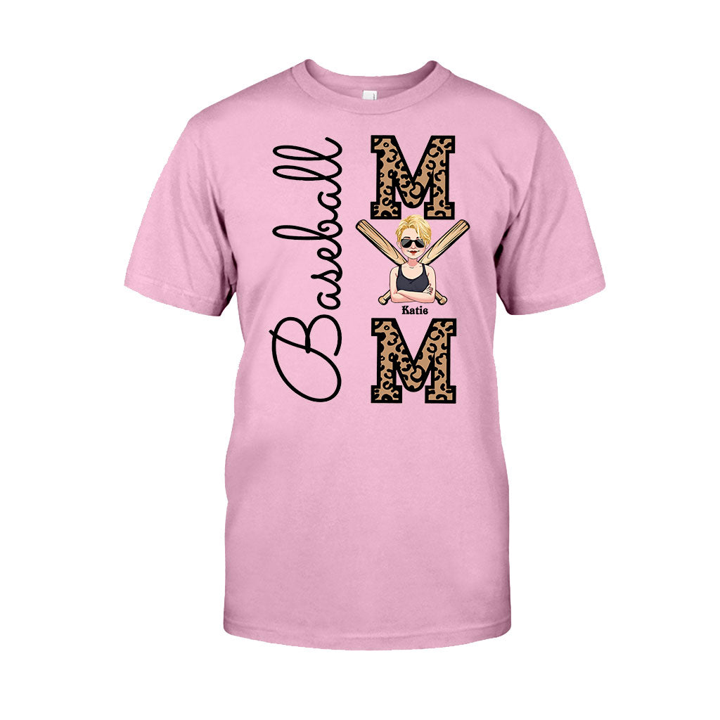 Maman de joueur de baseball - T-shirt et sweat à capuche personnalisés sur le thème du baseball
