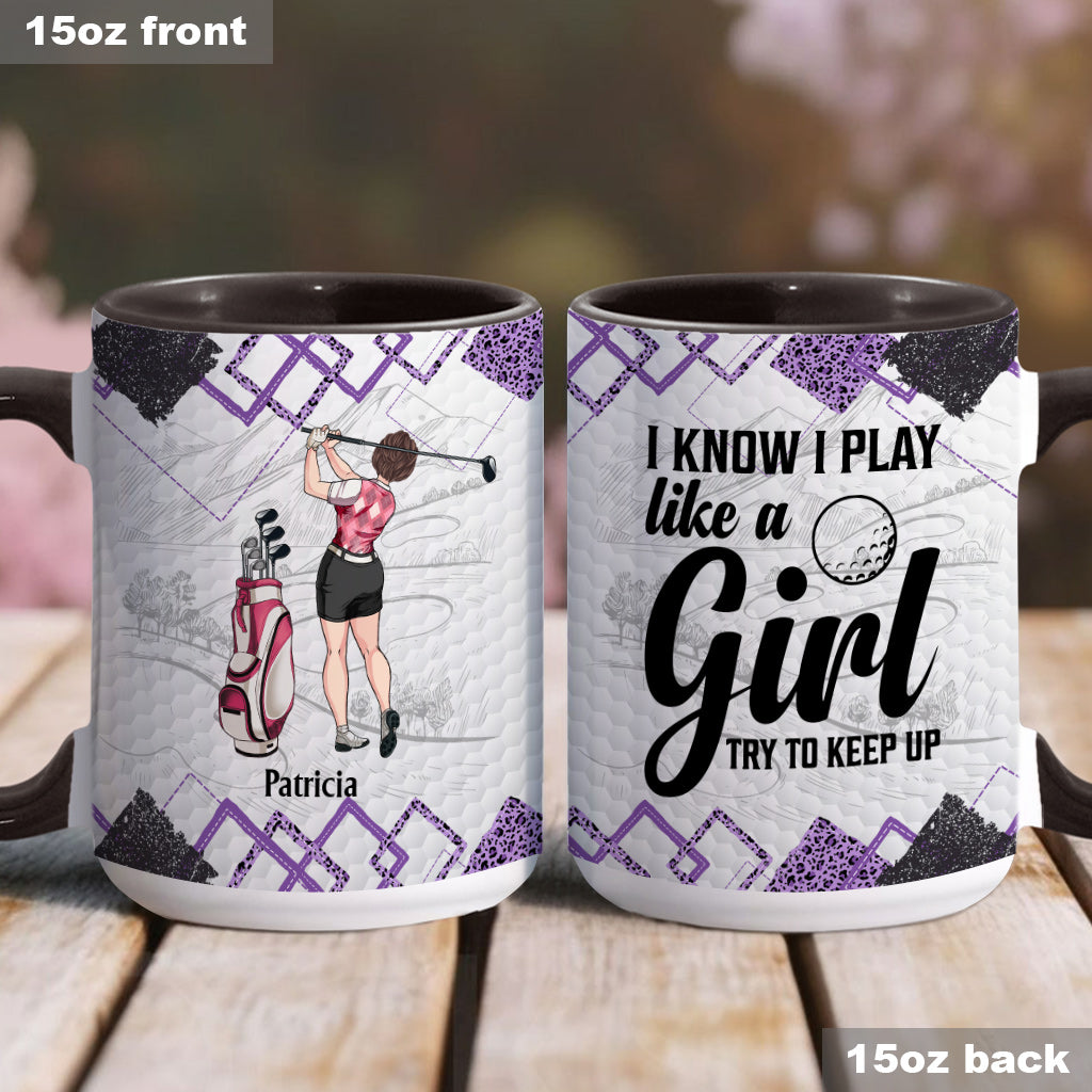 Cours de golf - Cadeau de golf pour elle, petite amie, épouse, fille - Mug personnalisé