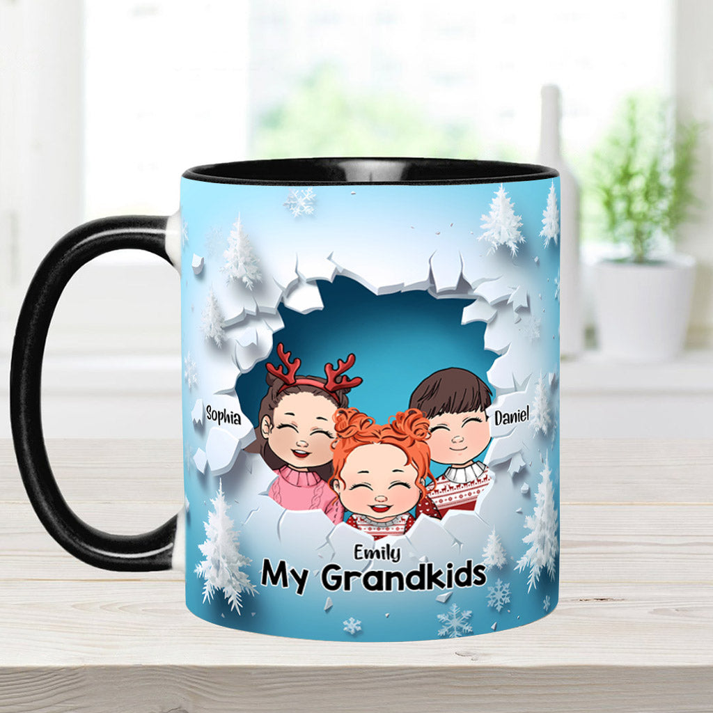 My Grandkids - Personalized Grandma Accent Mug