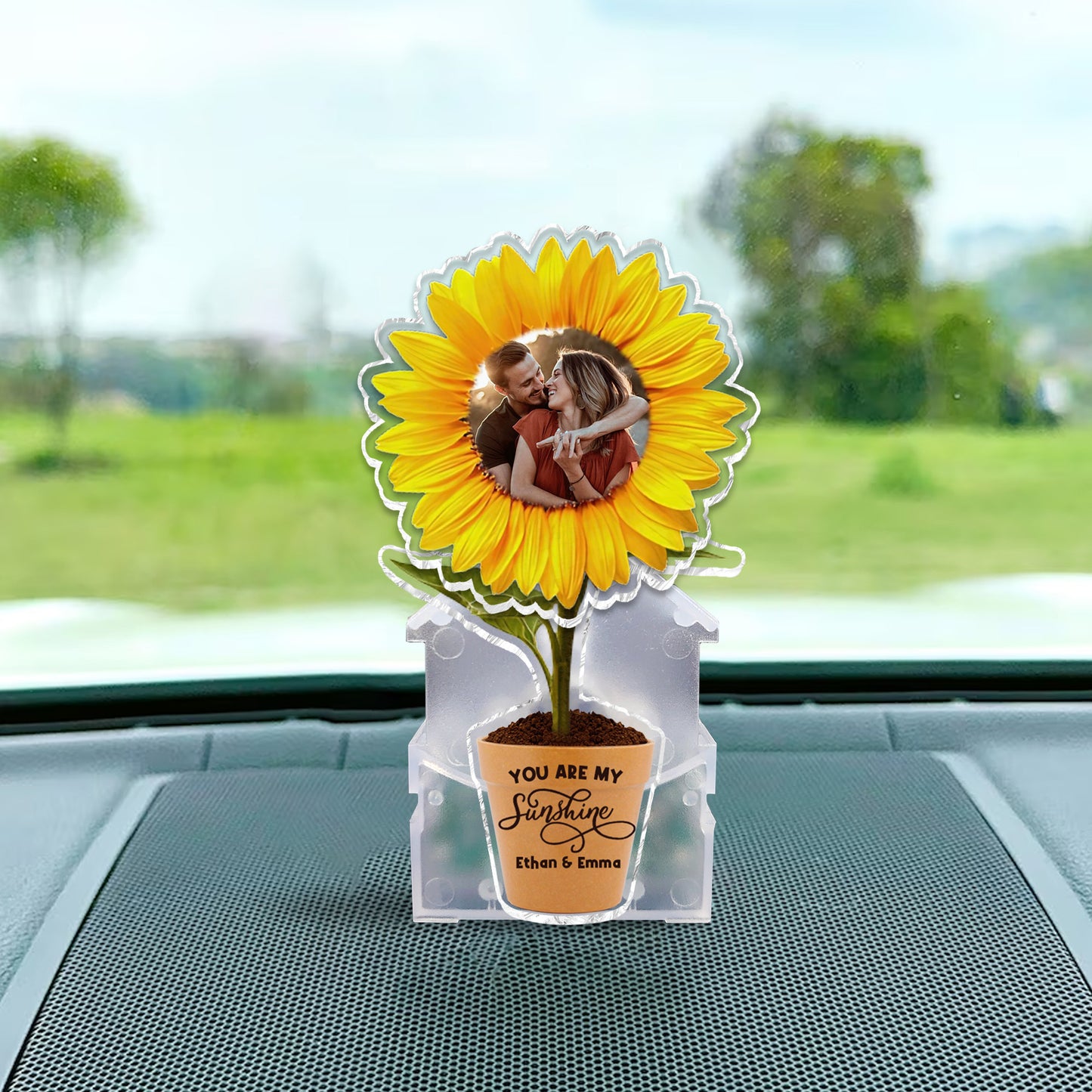 Tu es mon rayon de soleil - Cadeau pour mari, femme, petit ami, petite amie, maman, grand-mère - Tête à secouer personnalisée