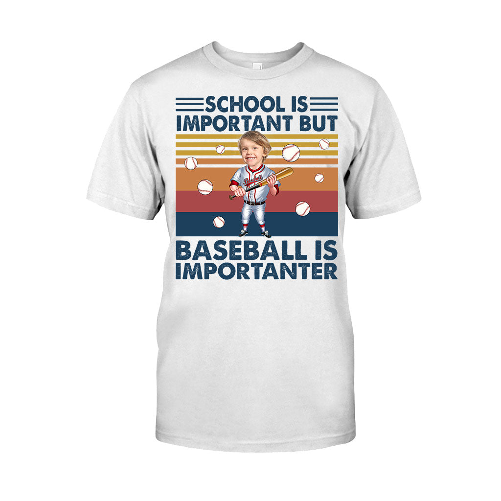 L'école est importante, mais… - T-shirt et sweat à capuche de baseball personnalisés