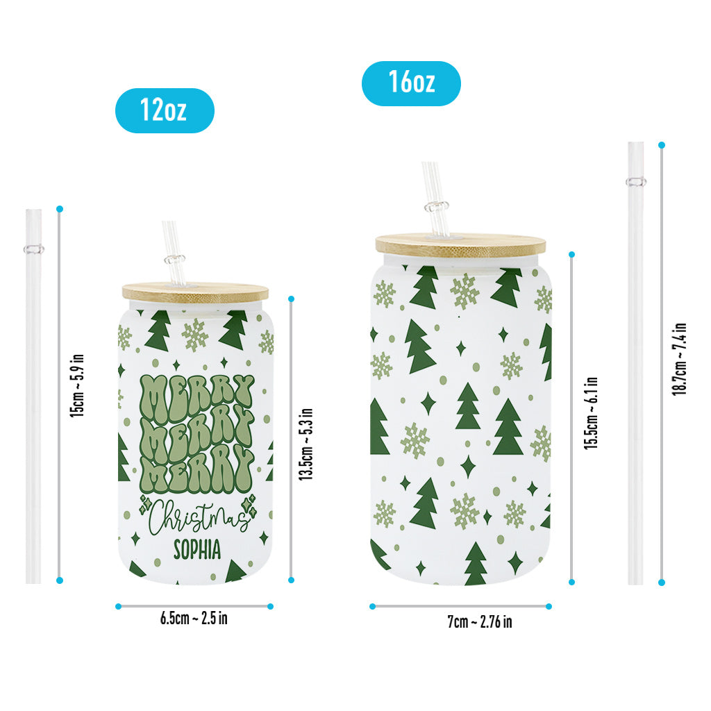 Joyeux Noël - Verre à canette de Noël personnalisé