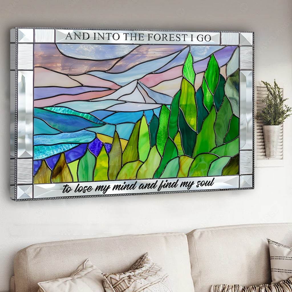 Et dans la forêt je pars en randonnée Toile et affiche