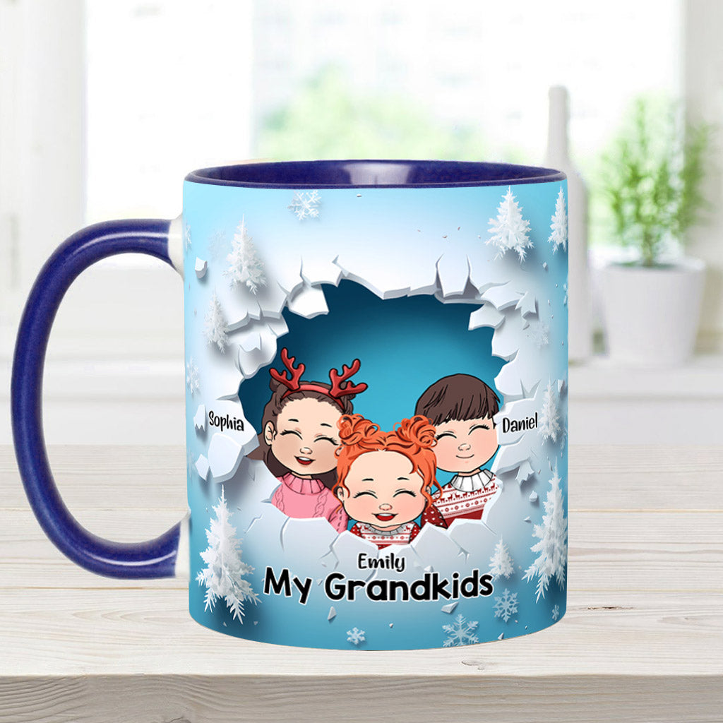 My Grandkids - Personalized Grandma Accent Mug