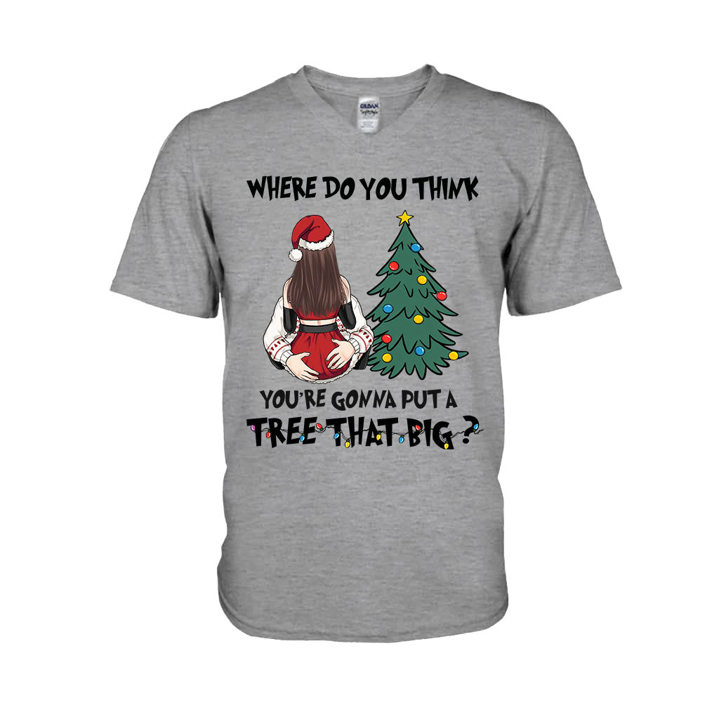 Bend Over I'll Show You Where To Put That Big Tree - Personalized Couple T-shirt And Hoodie