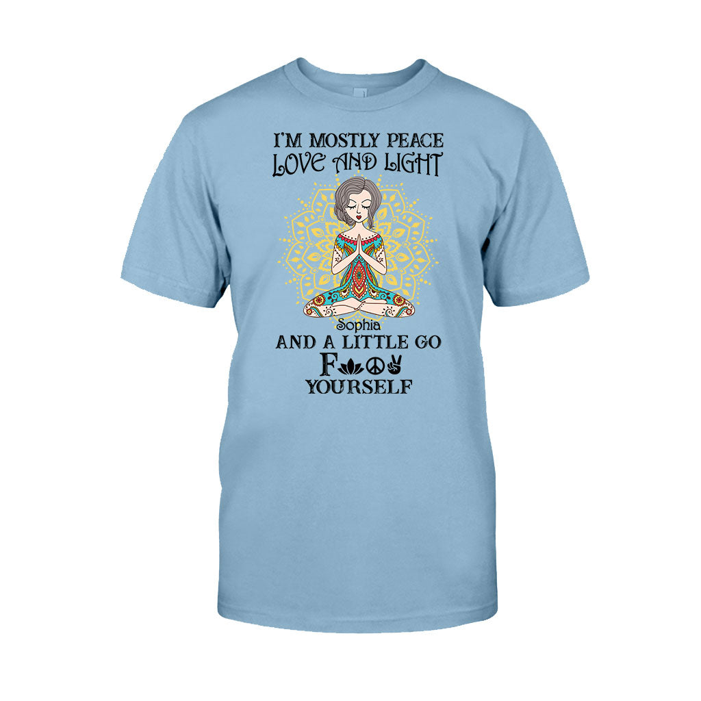 Je suis avant tout paix, amour et lumière - T-shirt et sweat à capuche de yoga personnalisés