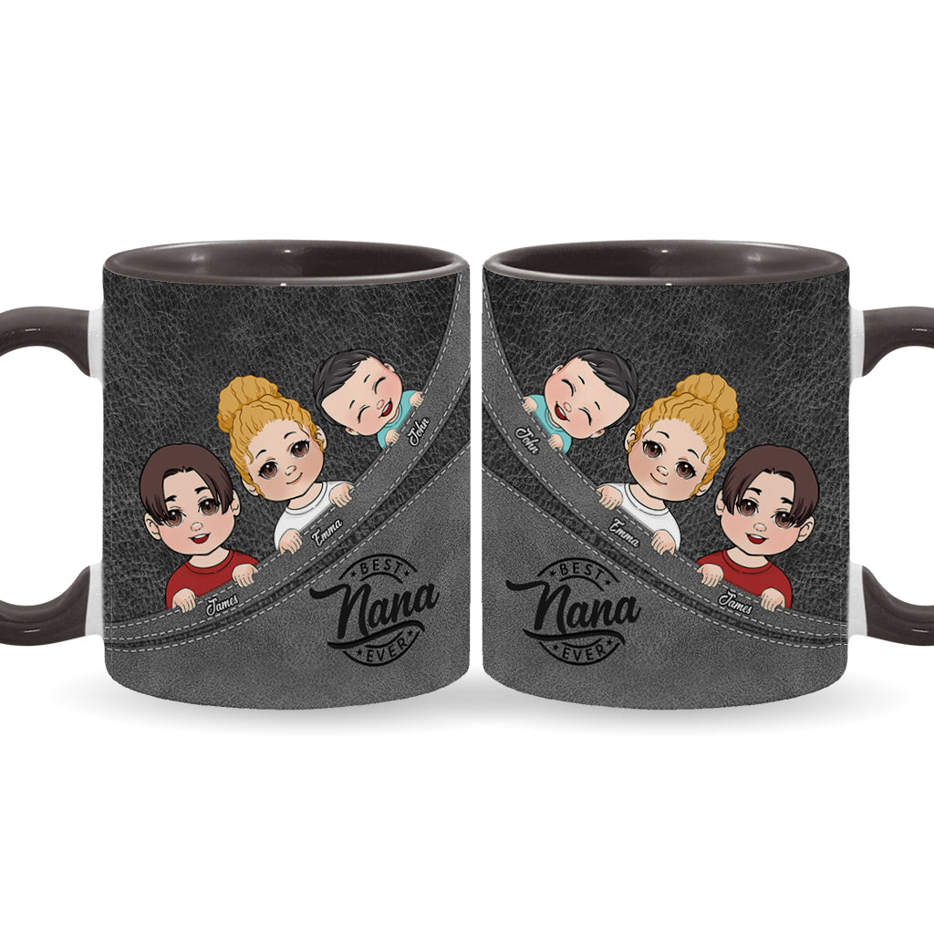 Meilleure grand-mère/meilleur grand-père/papa/maman du monde - Mug personnalisé « Grand-mère »
