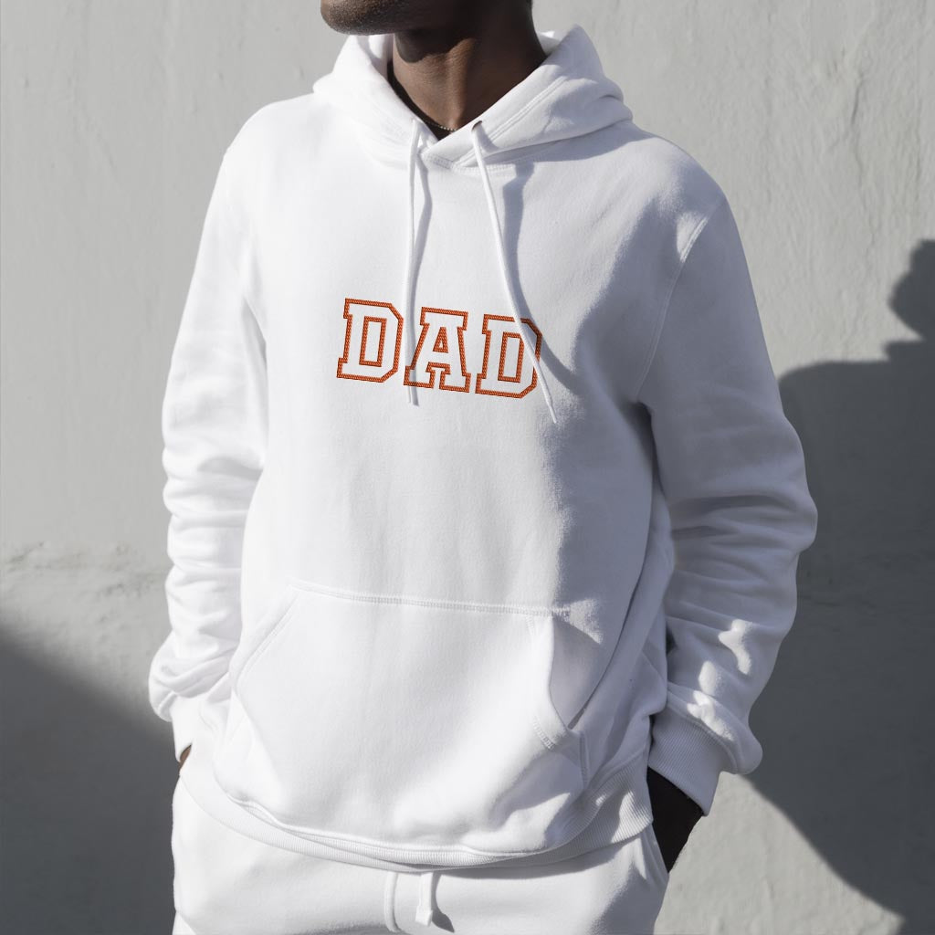 Sweat à capuche brodé personnalisé avec nom - Nom personnalisé pour papa