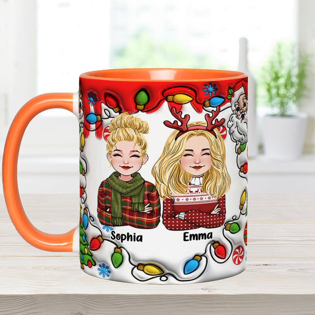 Coworkers Are Like Christmas Lights - Personalized Colleague Accent Mug