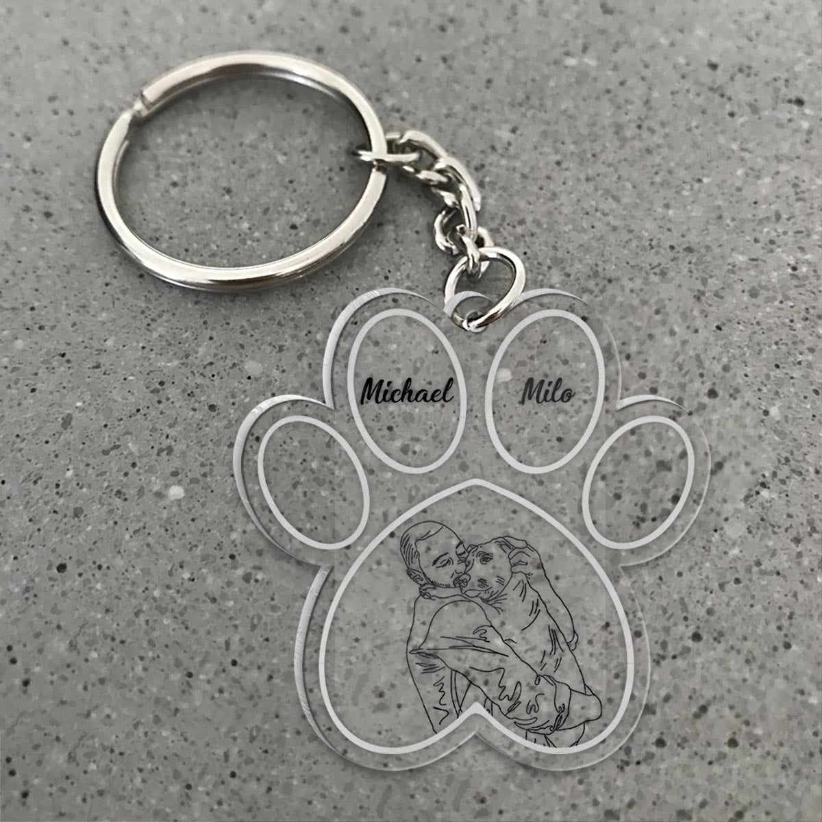 Fur Baby - Personalized Dog Keychain