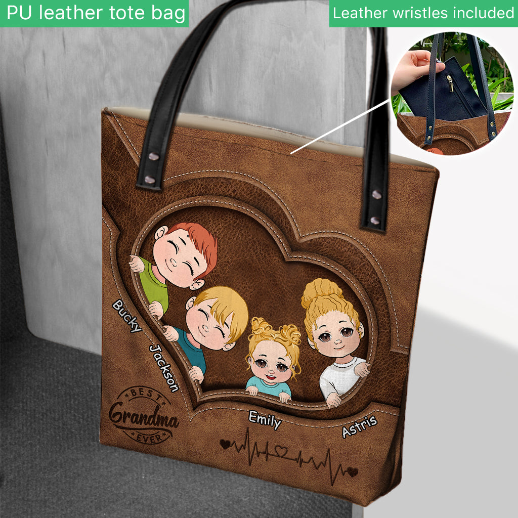 Best Grandma Ever - Personalized Grandma Tote Bag