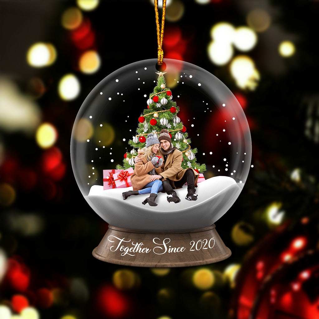 Ensemble depuis - Ornement transparent personnalisé pour couple