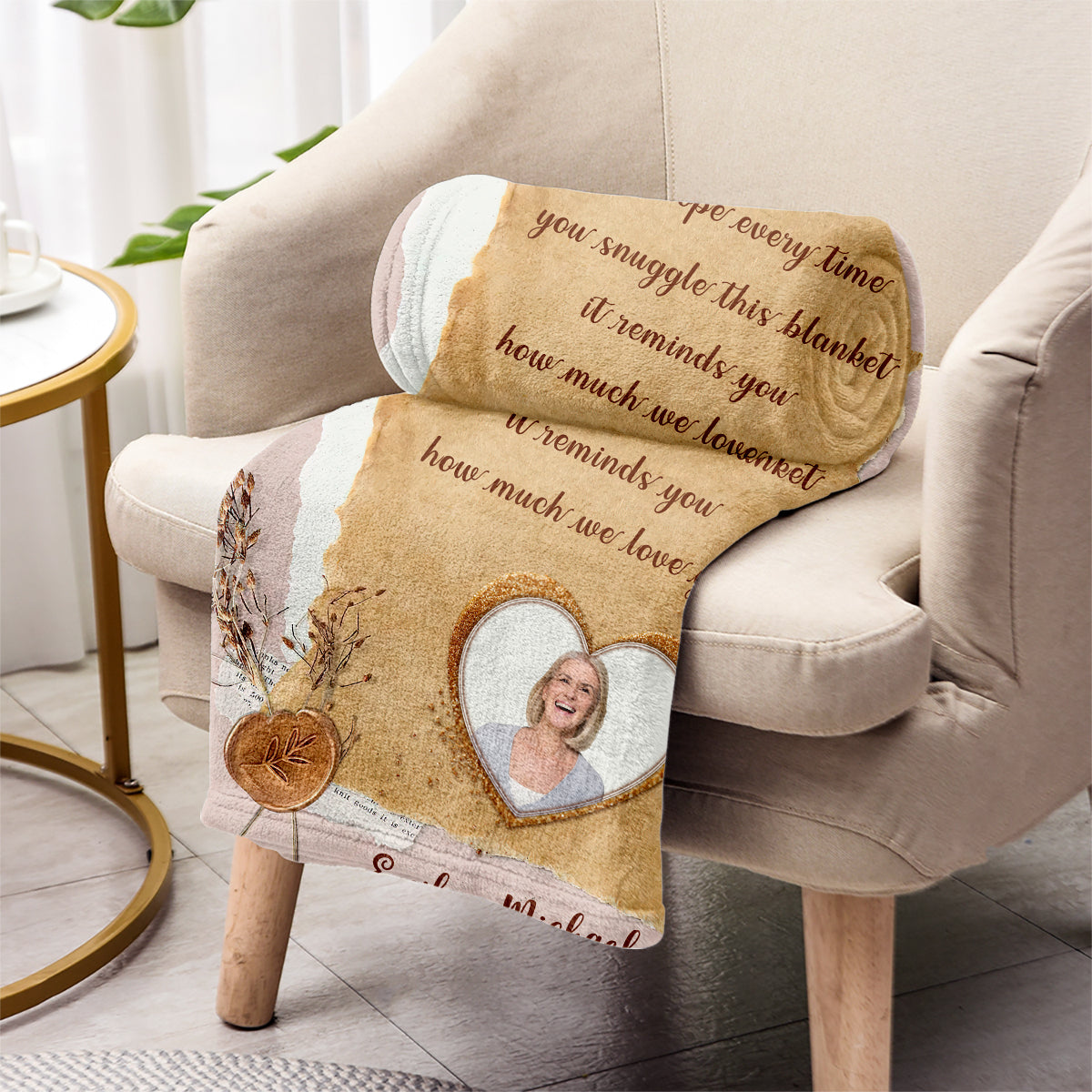 Couverture personnalisée « Grand-mère Maman » - Cadeau pour grand-mère, maman, papa, grand-père, tante, oncle, sœur, frère, mari, femme, ami(e)
