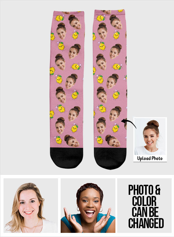 Chaussettes personnalisées pour maman avec motif d'icônes amusantes