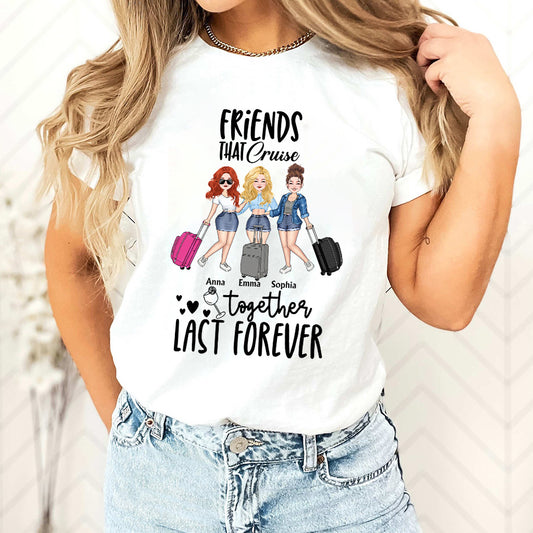 Équipe Croisière - Cadeau croisière pour amie, maman, sœur, fille - T-shirt et sweat à capuche personnalisés