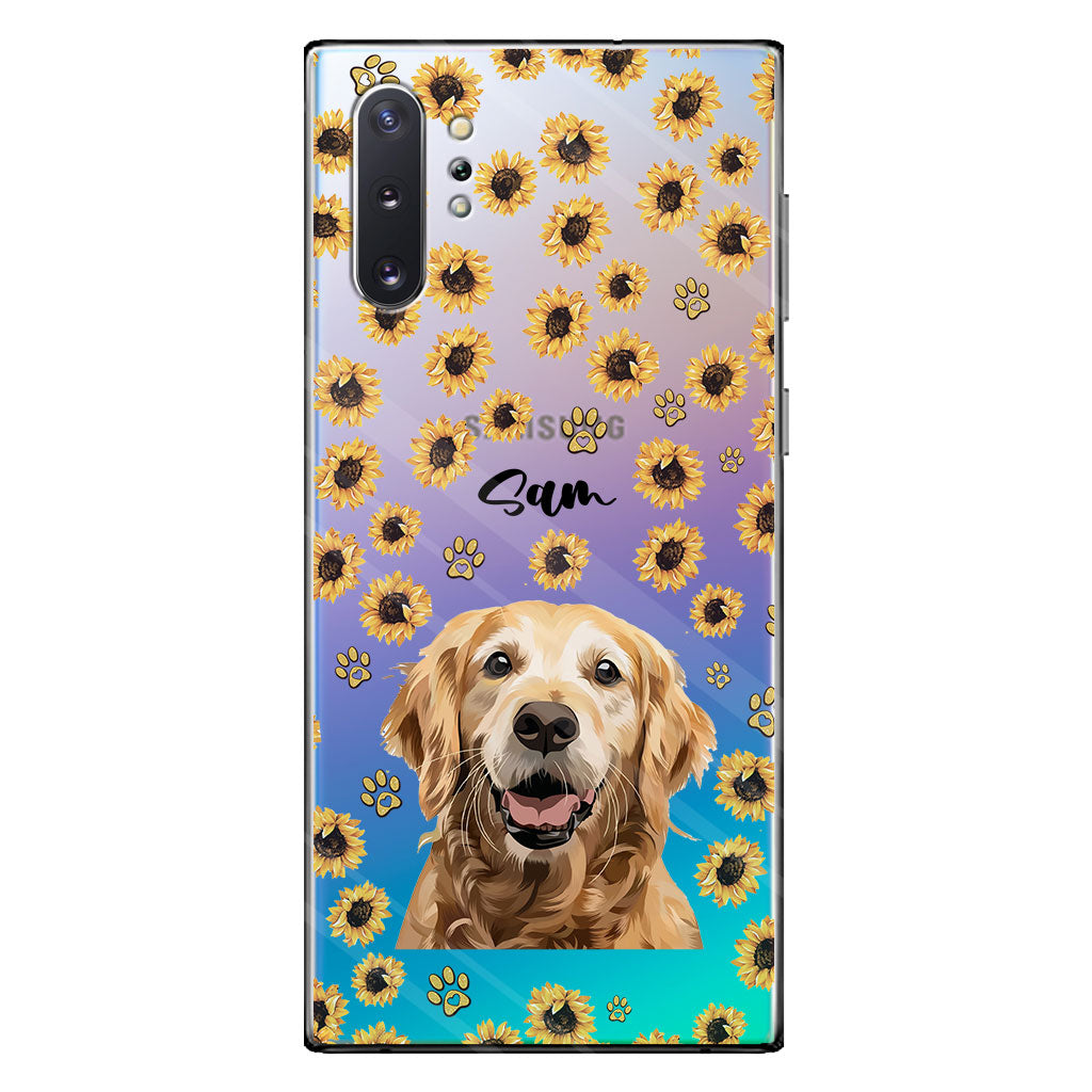 Tu es mon rayon de soleil - Coque de téléphone transparente personnalisée pour chien
