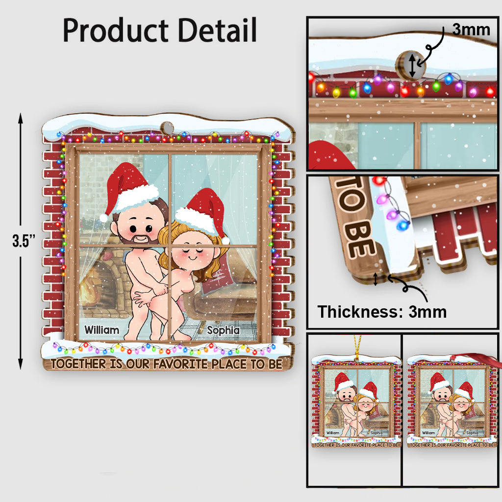 Ensemble, c'est notre endroit préféré - Ornement personnalisé pour couple