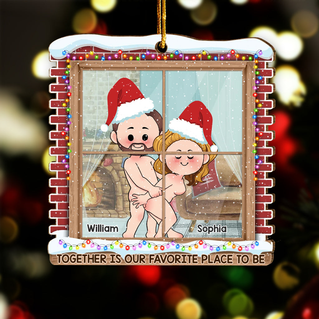 Ensemble, c'est notre endroit préféré - Ornement personnalisé pour couple