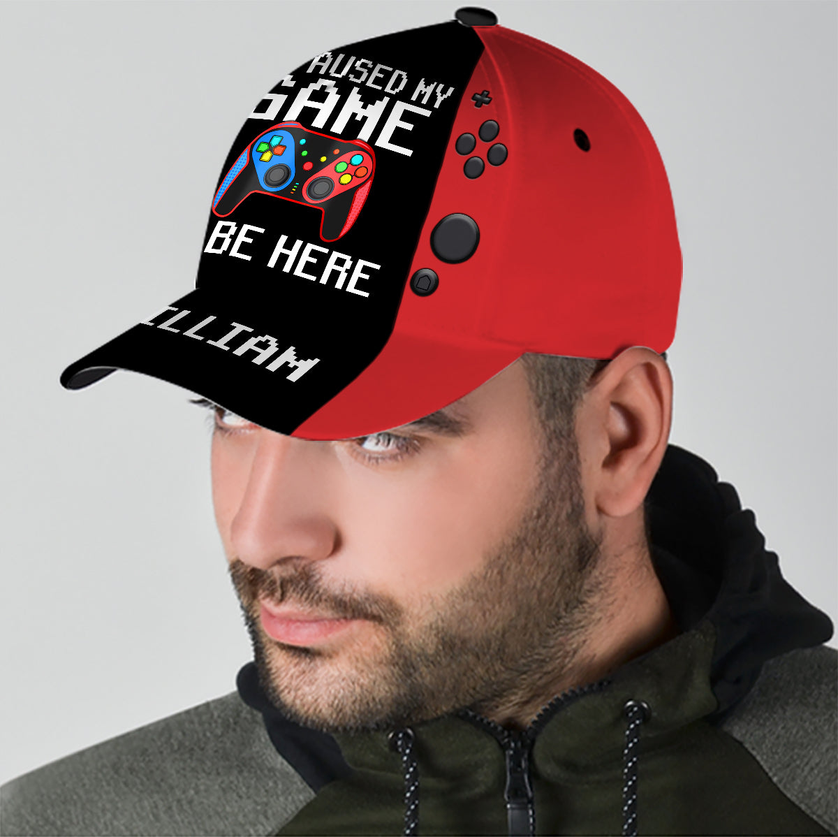 J'ai mis mon jeu en pause pour être ici - Casquette personnalisée de jeu vidéo classique