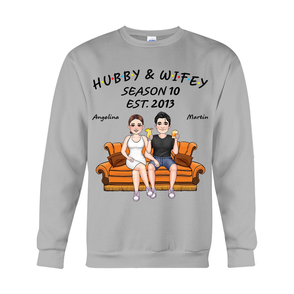 T-shirt et sweat à capuche personnalisés « Mari et Femme »