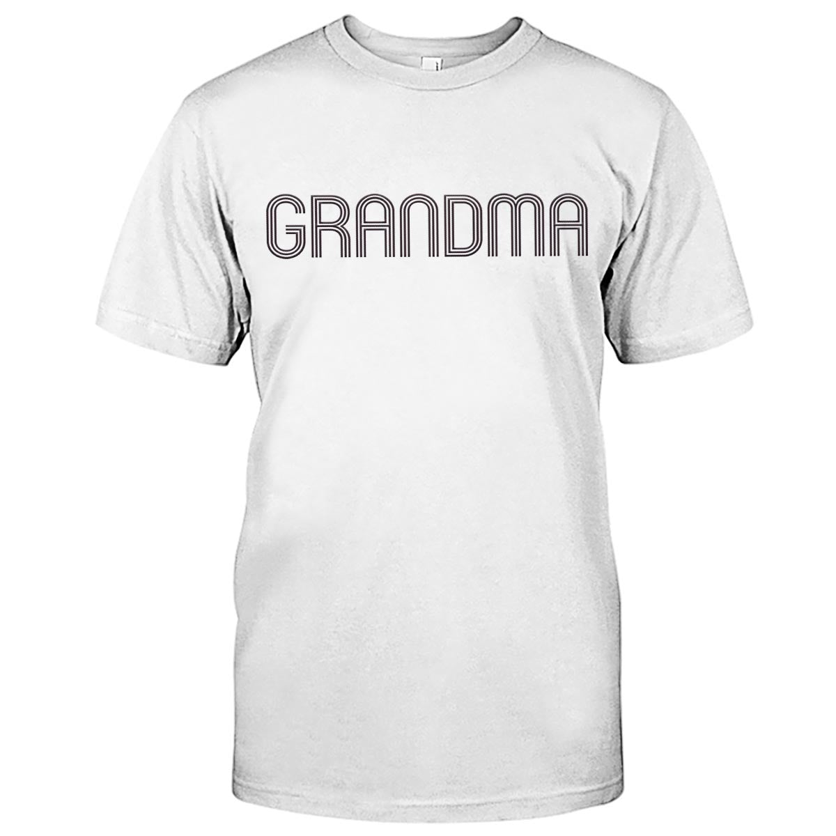 T-shirt brodé personnalisé avec nom pour grand-mère