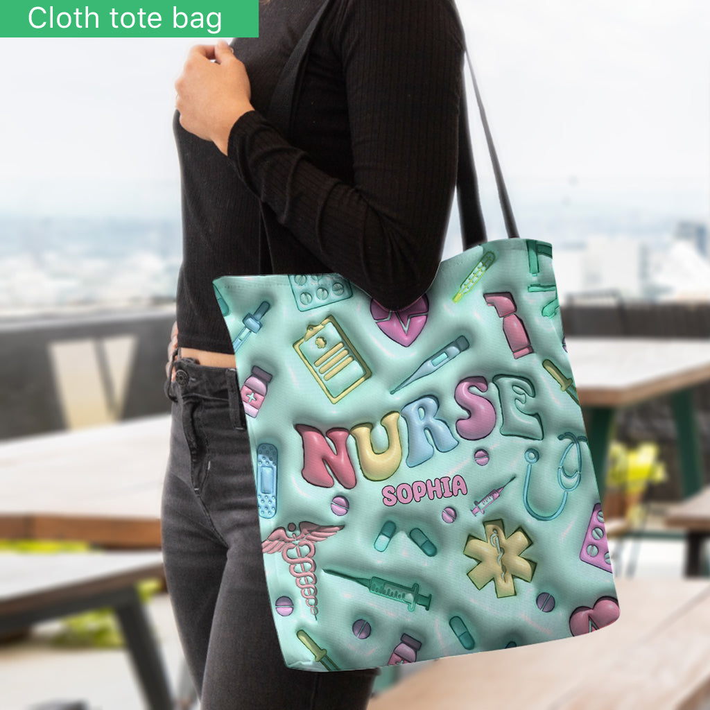 Vie d'infirmière - Sac fourre-tout personnalisé pour infirmière