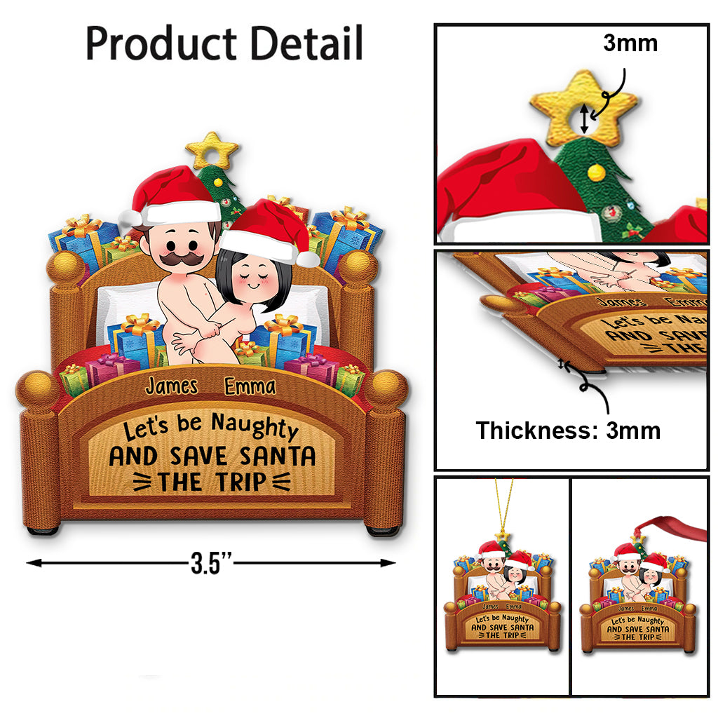 Soyons coquins - Ornement personnalisé pour couple