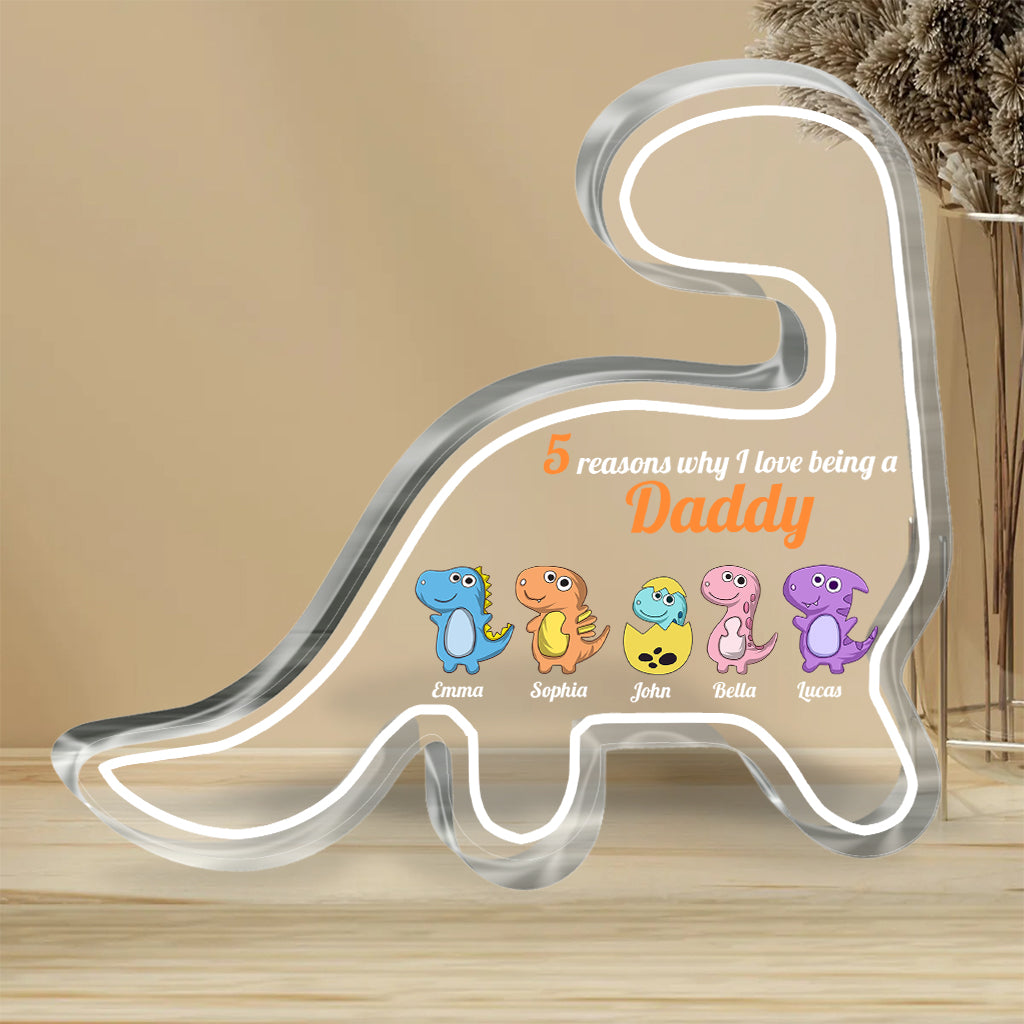 Reasons Why I love Being A Nana - Gift for grandma, mom, aunt, grandpa - Personalized Custom Shaped Acrylic Plaque