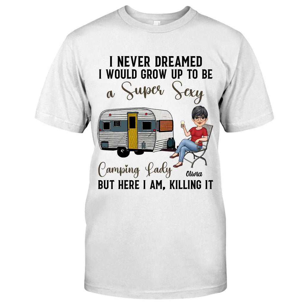 Camping Lady - Personalized Camping T-shirt & Hoodie