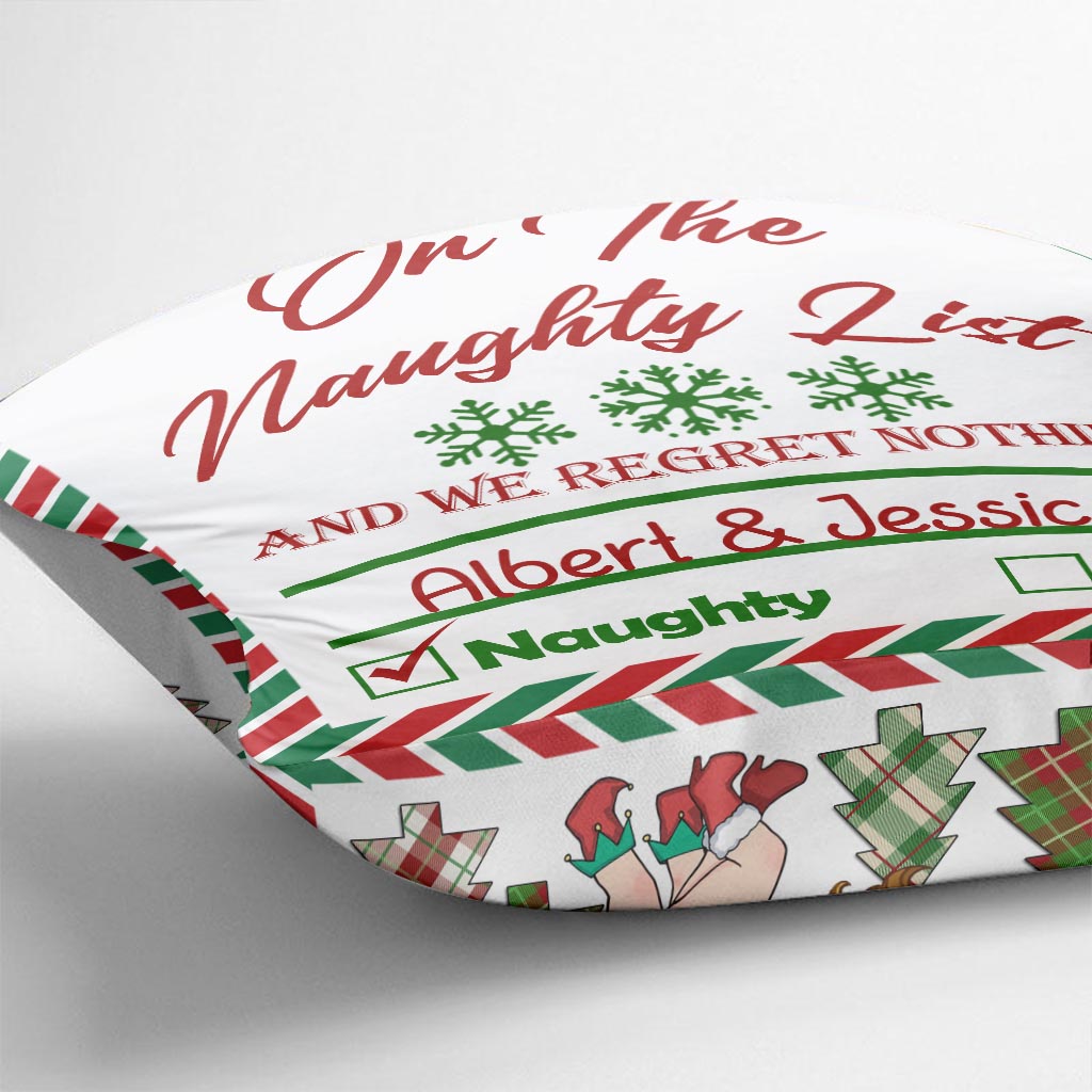 Service postal du pôle Nord - Coussin décoratif personnalisé pour couple