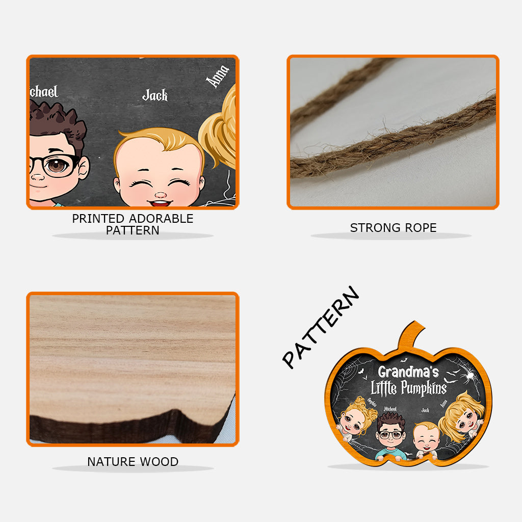 Grandma’s Little Pumpkins - Personalized Grandma Wood Sign