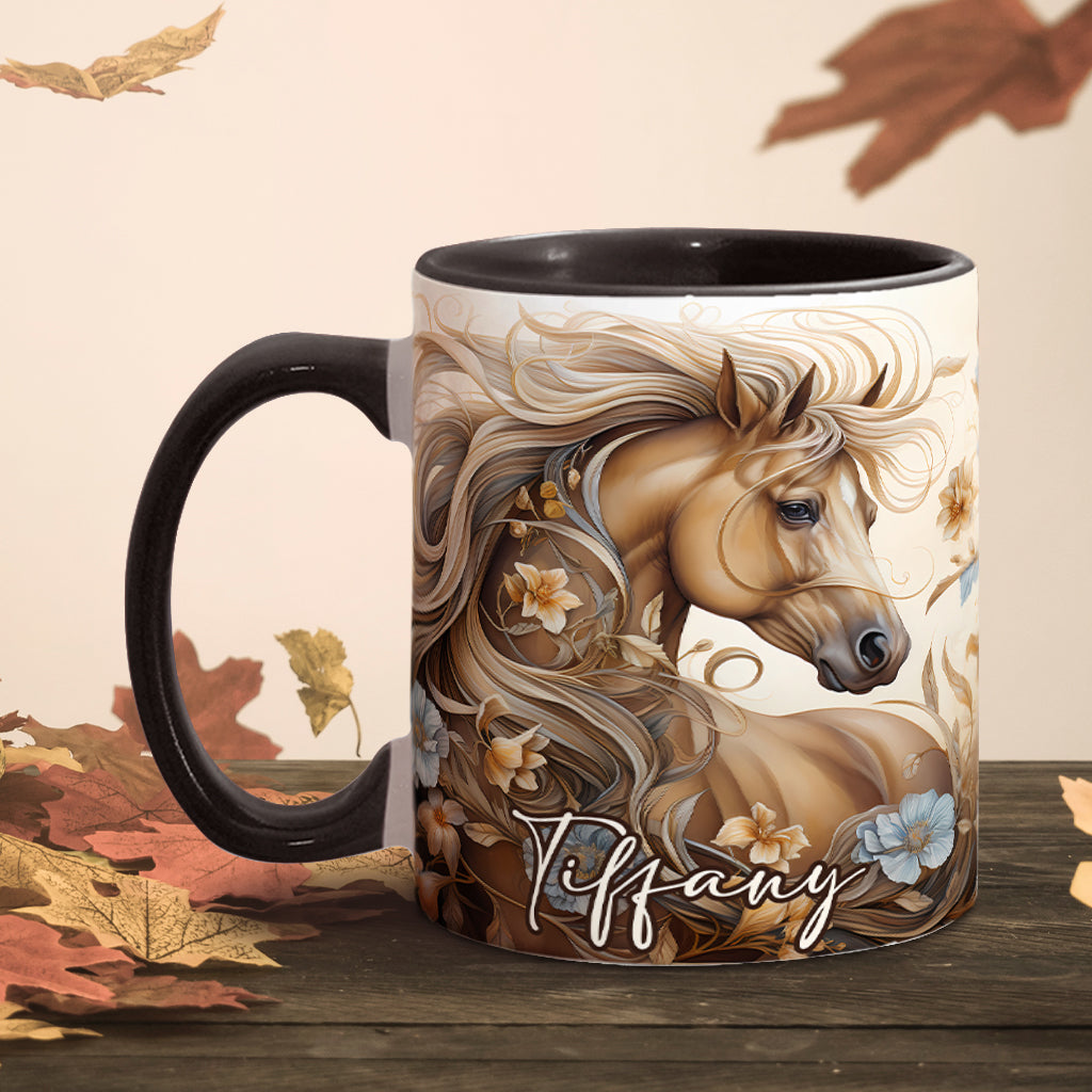 Love Horses - Personalized Horse Accent Mug