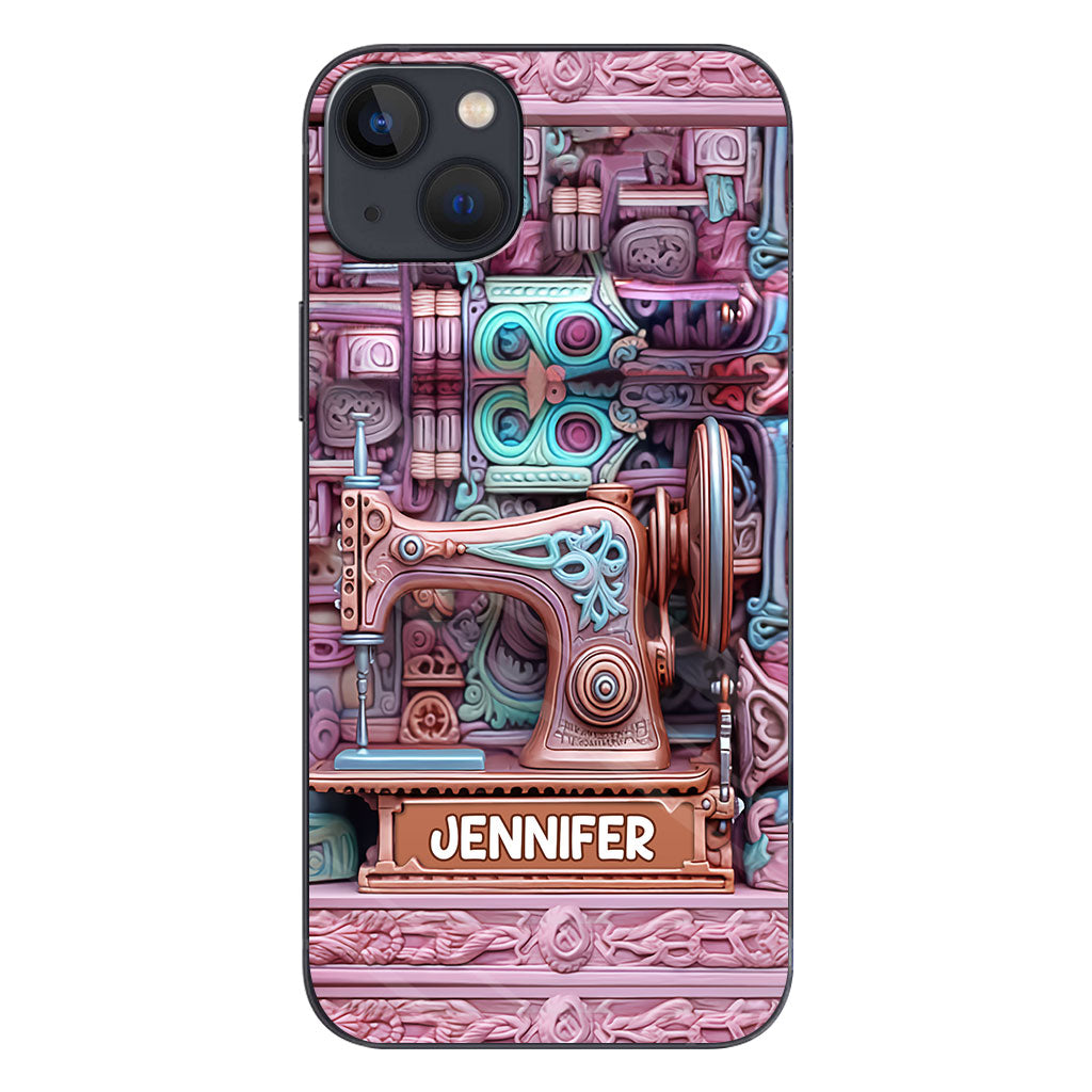 Passionnée de couture - Étui de téléphone personnalisé sur le thème de la couture