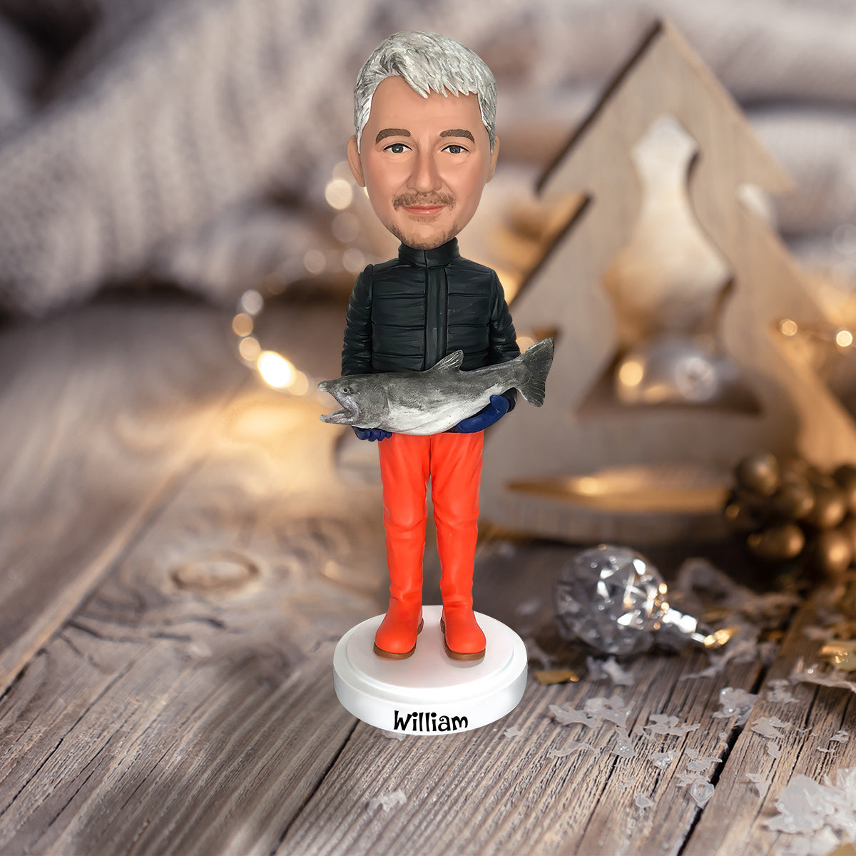 Figurine de pêche à tête branlante - Figurine de pêche à tête branlante personnalisée