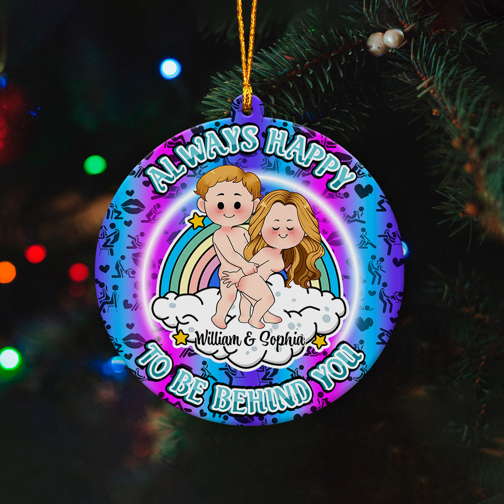 Toujours heureux d'être à tes côtés - cadeau pour petit ami, petite amie - Ornement personnalisé
