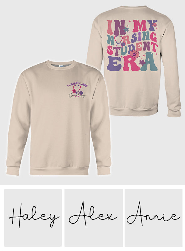 À l'époque où j'étais étudiante en soins infirmiers - Chemise personnalisée intégrale pour infirmière
