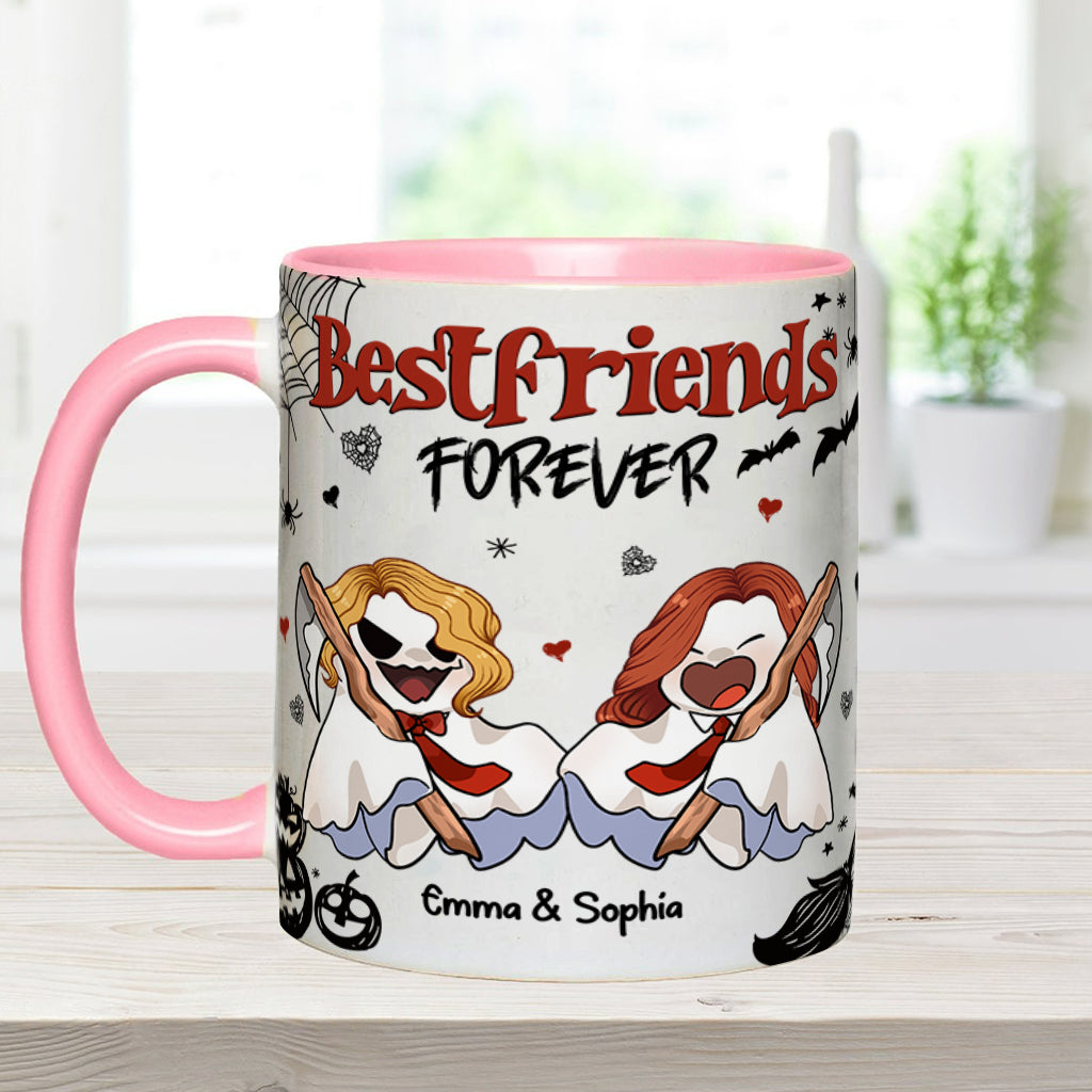 Bestfriend Forever - Personalized Bestie Accent Mug
