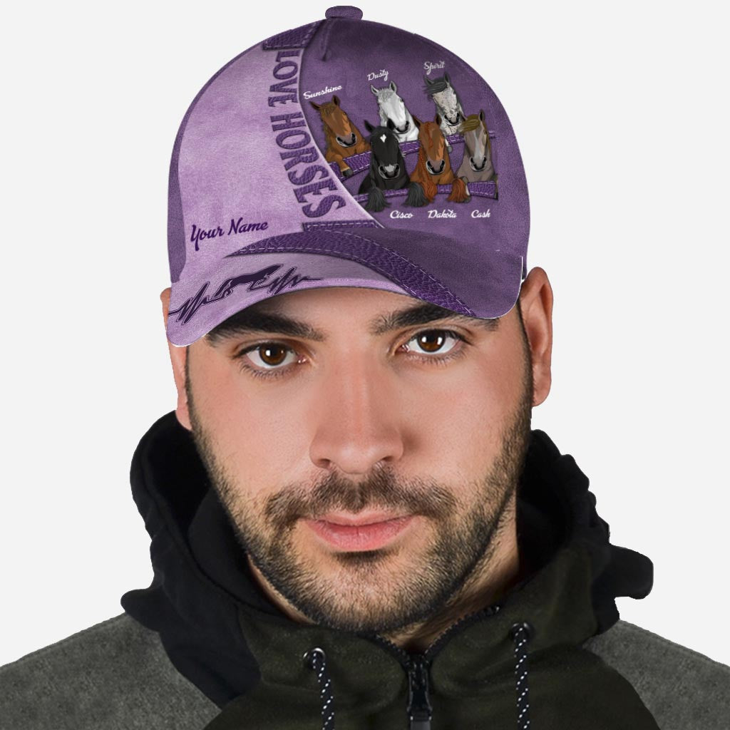 Amoureux des chevaux - Casquette classique personnalisée pour les amoureux des chevaux